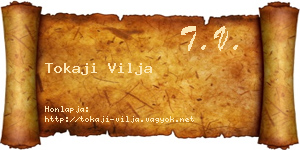 Tokaji Vilja névjegykártya
